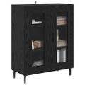 vidaXL Servírovacia skriňa Čierny dub 69,5 x 34 x 90 cm