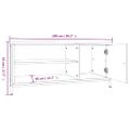vidaXL TV skrinka hnedý dub 100x40x45 cm spracované drevo