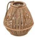 vidaXL Držiak na lampu na závesnú sviečku Prútený Natural
