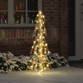 vidaXL Vianočný stromček 100 LED Teplá biela 120 cm PET
