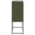 vidaXL Komoda olivovozelená 68,5x38,5x107 cm oceľ