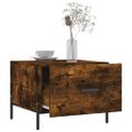 vidaXL Konferenčné stolíky 2 ks dymový dub 50x50x40cm kompozitné drevo
