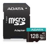 Pamäťová karta ADATA Premier micro SDXC karta 128GB UHS-I U3 Class 10 + adaptér