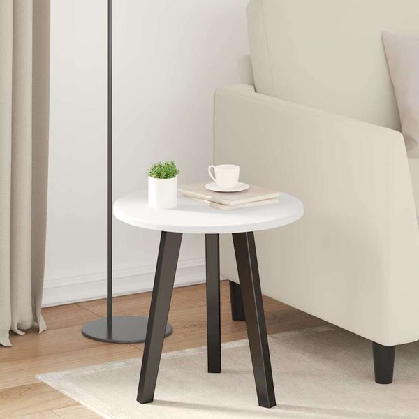 vidaXL Vrchná doska Biela Ø 40 x 1,5 cm Kompozitné drevo
