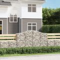 vidaXL Oblúkové gabionové koše 13 ks 200x50x120/140 cm pozink. železo