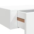 vidaXL Zásuvkové police nástenné 2 ks biele 40x23,5x10 cm MDF