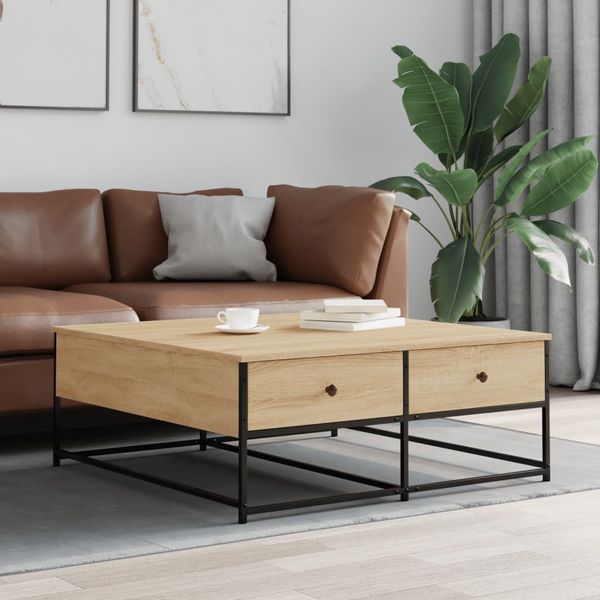 vidaXL Konferenčný stolík dub sonoma 100x99x40 cm kompozitné drevo