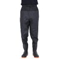 VidaXL Waist Waders s čižmami čierna veľkosť 44