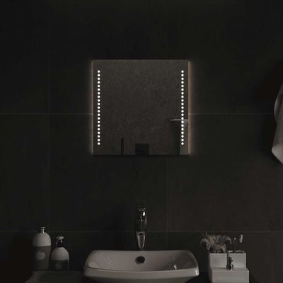 vidaXL LED kúpeľňové zrkadlo 40x40 cm