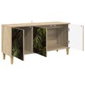 vidaXL TV skrinka ELBURG 102 x 33 x 50 cm Sonoma Kompozitné drevo