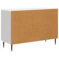 vidaXL Servírovacia skriňa Biela s vysokým leskom 89 x 34,5 x 60 cm