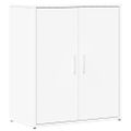 vidaXL Komoda biela 60x31x70 cm kompozitné drevo