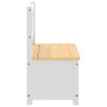 vidaXL Detská úložná lavica biela a béžová 60x30x55 cm MDF