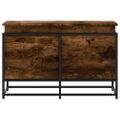 vidaXL Úložný box s vekom dymový dub 80x40x51,5 cm kompozitné drevo