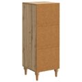 vidaXL Servírovacia skriňa Dub artisan 33 x 34,5 x 90 cm