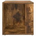 vidaXL Bočný stolík dymový dub 33x33x34,5 cm spracované drevo