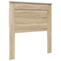 vidaXL Rám postele Sonoma dub a striebro 75 x 190 cm Kompozitné drevo