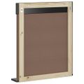 vidaXL Kúpeľňové zrkadlo s poličkou BERG crne 60x12x70 cm masív