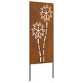 vidaXL Záhradná clona na súkromie Rezací Hrdzavý 50 x 140 cm