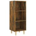 vidaXL Komoda dymový dub 34,5x32,5x90 cm spracované drevo