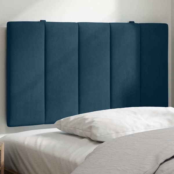 vidaXL Vankúš na čelo postele Hanko modrý 90 cm zamat