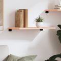 vidaXL Nástenná polica 60x30x2 cm neošetrený dubový masív