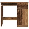 vidaXL Stôl staré drevo 86x49x76 cm kompozitné drevo