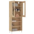 vidaXL Vysoká skrinka dub sonoma 69,5x34x180 cm spracované drevo