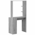 vidaXL Stôl Sivý Sonoma Kompozitné drevo 78,5 x 37 x 154,5 cm