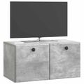 vidaXL Nástenná TV skrinka 59,5 x 31 x 30 cm Betónovo sivá