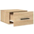 vidaXL Nástenné nočné stolíky 2 ks dub sonoma 35x35x20 cm