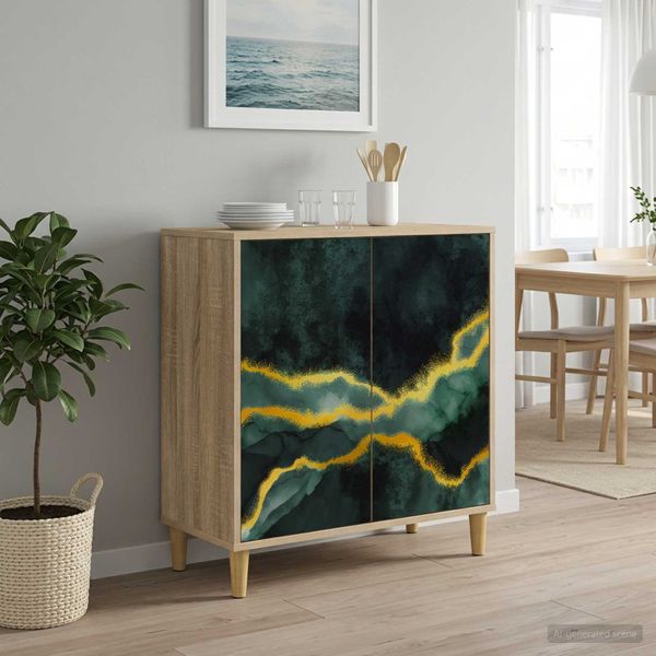 vidaXL Servírovacia skriňa WIJHE Sonoma 69 x 33 x 75 cm