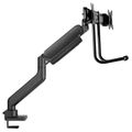 Neomounts DS75-450BL2 /Držák displeje/na stůl/17-32"/svorka+průchodka/VESA 100X100/nosn.2x8kg/plyn. píst/2 displeje/čer Držák, VESA, stolní, pro 2 ploché monitory, úhloprícka 17"-32", náklon 20°, otácení 180°, rotace 360°, nosnost 16kg, cerný