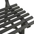 vidaXL Záhradná lavička 110 cm oceľová čierna