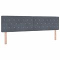 vidaXL Posteľ s pružinovým rámom Tmavo šedá 180 x 200 cm Zamat