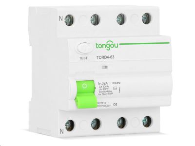 Prúdový chránič Tongou TORD4-63 typ A /40A/30mA/4P/6kA