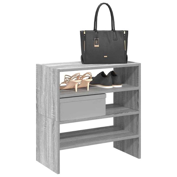 vidaXL Stojany na topánky 2 ks stohovateľné sivé sonoma 60x30x30,5 cm