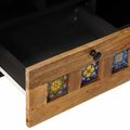 vidaXL TV skrinka Prírodná 100 x 33 x 46 cm Masívne mango drevo