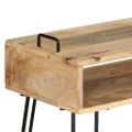 vidaXL Konzolový stolík z mangovníkového dreva 115x35x76 cm