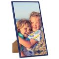 vidaXL Fotorámiky na stôl, koláž 5 ks, modré 10x15 cm, MDF
