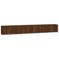 vidaXL Nástenné TV skrinky 3 ks hnedý dub 100x34,5x40 cm