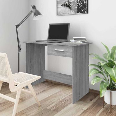 vidaXL Stôl sivý sonoma 100x50x76 cm spracované drevo