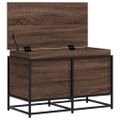 vidaXL Úložný box s vekom hnedý dub 80x40x51,5 cm kompozitné drevo