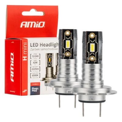 LED žiarovky hlavného svietenia H-mini H7/H18 AMiO