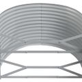 vidaXL Vyvýšený záhradný záhon pozinkovaná oceľ 322x100x68 cm sivý