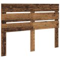 vidaXL Rám postele Staré drevo 140 x 190 cm Masívne borovicové drevo
