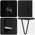 vidaXL Highboard Čierny dub 34,5 x 34 x 90 cm Kompozitné drevo
