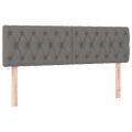vidaXL Boxspring posteľ s matracom tmavosivá 160x200 cm látka