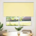 vidaXL Zatemňovacia roleta žltá 145x130 cm šírka látky 141,6 cm polyester
