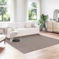 vidaXL Koberec do interiéru LUGO Krémová a taupe 240 x 240 cm